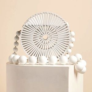 COPY - Cult Gaia bamboo beadwork bag